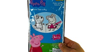 Surprise Play Bag Peppa Pig toy review learning for kids [upl. by Jo-Anne]