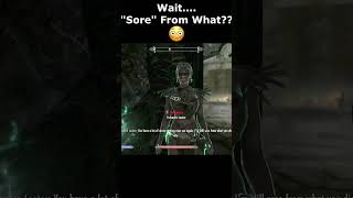 WaitquotSorequot From What 😳 skyrim skyrimanniversary elderscrolls shorts [upl. by Ailadi493]