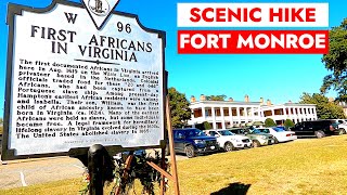 🚶⛱️Waterfront Scenic Hiking  Fort Monroe  Hampton Virginia [upl. by Storer]