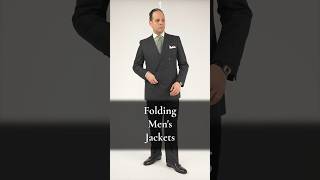 How to Fold Mens Suit Jackets Blazers amp Sport Coats [upl. by Aznarepse]