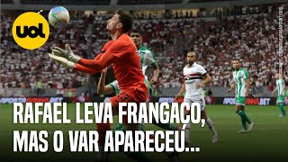 RAFAEL GOLEIRO DO SÃO PAULO LEVA FRANGAÇO MAS ÁRBITRO ANULA GOL DO JUVENTUDE [upl. by Aisiat]