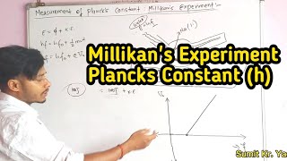 Measurement of Plancks Constant Using Millikans Experiment  Tuition Master  Sumit Yadav [upl. by Jollenta]