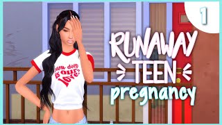 Pregnant amp LIVING IN A MOTEL 😮  The Sims 4 Runaway Teen Pregnancy Challenge 1 [upl. by Aeneg]