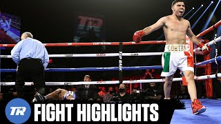 Andres Cortes Stuns Genesis Servania with Highlight KO at the End of Rd 1  FIGHT HIGHLIGHTS [upl. by Wein275]