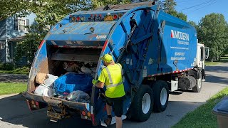 Modern Disposal Mack MR McNeilus Rear Loader Garbage Truck [upl. by Beal]