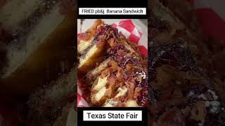 🤤DEEP FRIED Peanut Butter amp Jelly Banana Sandwich at the Texas State Fair 🎡 shorts fairfood [upl. by Melentha]