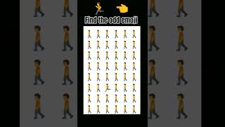 Find the odd emoji 🏃 emoji gk findtheemojichallenge riddles canyoufind shorts emojichallenge [upl. by Briant]