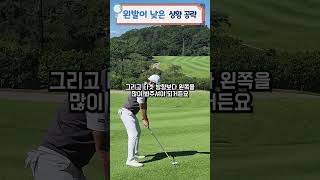 너무 쉬운 왼발이 낮은 상황 공략 golf golfswing 골프레슨 골프스윙남춘천CC필드레슨 [upl. by Redvers]