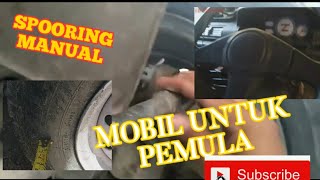 Spooring manual mobil carry futura  mudah untuk pemula [upl. by Ydoc]