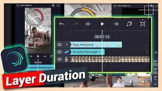 Change Layer Length or Duration  Alight Motion Tutorial [upl. by Smallman]