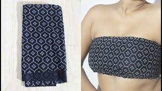 Strapless Bandeau Bra Cutting and Stitching  स्ट्रैपलेस फुल कवरेज ब्रा [upl. by Margalit]