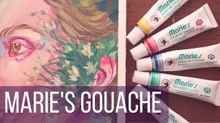 Maries Gouache Review  I need your questions [upl. by Adnahsor]