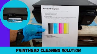 HP Photosmart 5520 6510 6520 7520  How To Unclog  Not Printing Black Color Blank Pages FIXED [upl. by Eolhc]