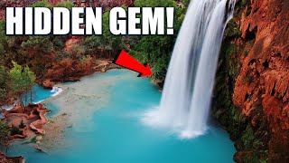 We DISCOVERED the WORLDS most Hidden WATERFALL  Havasupai Falls AZ [upl. by Eelsha723]