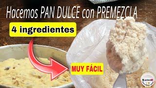 PAN DULCE 👉Probamos la PREMEZCLA para hacerlo RAPIDO Y FACIL y el resultado fue [upl. by Esinahs]