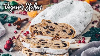 Veganer Stollen Rezept ☆ Christstollen Weihnachtsstollen ☆ [upl. by Arnoldo107]