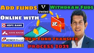 How to add fund and withdraw fund in VESTED  Vested fund transfer 2022 [upl. by Raviv701]