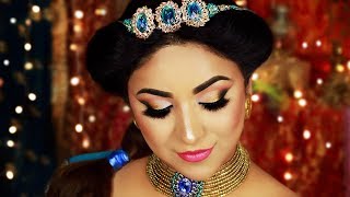 Princess Jasmine Hair amp Makeup Tutorial 2019 [upl. by Yenahteb]