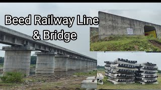 Beed railway line and bindusara bridge beed beedrailway ahmednagar parli indiarailway youtube [upl. by Eneleoj]