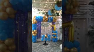 Balloon Decoration ll Simple decoration for kids ll [upl. by Emie]