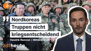 Welche Rolle spielt Nordkorea in Putins Krieg gegen die Ukraine  ZDFheute live [upl. by Ientirb]