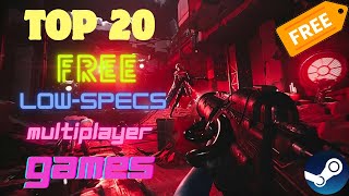 Top 20 best free MultiplayerBattle Royale games for low end PCs amp aptop 🔥🔥🔥 [upl. by Betsy]