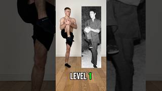 Bruce Lee skills from level 1 to 10 🐉 flexibility mobility training workout gym exercise wtf [upl. by Raddie240]