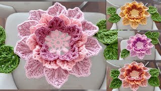 Estas Flores de Crochet hermosas para Centros de Mesa Lindos Bonitos Elegantes para Regalar o Vender [upl. by Haff640]