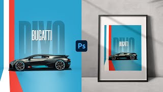 Hypercar Poster Design Photoshop Tutorial [upl. by Serafina]