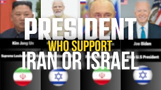 Leaders Who Support IRAN or ISRAEL  Israel Iran War [upl. by Noyad633]