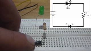 Protoboard Probador de diodo rectificador [upl. by Gnuoy]