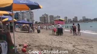 The Beach in Salinas Ecuador [upl. by Ardnasil]