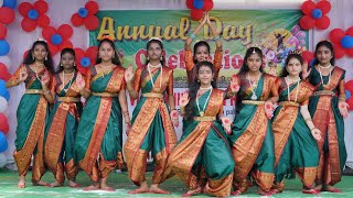 Pranavalayam dance performance by 9th girls  Annual day 2024 [upl. by Nwahsit]