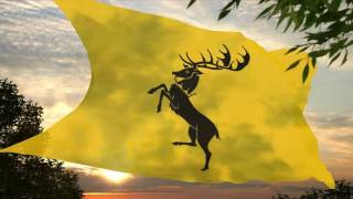 Game of Thrones  Flag of House Baratheon King Robert I standard [upl. by Lerad191]