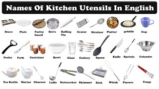 kitchen utensils name in english  kitchen tools picture  cooking utensils names [upl. by Leia575]