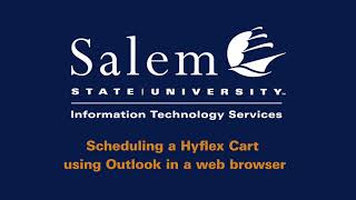Scheduling a Hyflex Cart using Outlook in a web browser [upl. by Hobbie]