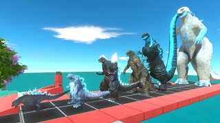 EVOLUTION of Frostbite Godzilla Size Comparison VS Dark Team  ARBS [upl. by Yniar]