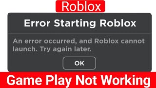 Roblox Error starting experience  An error occurred trying to launch the experience Roblox Down [upl. by Dominick]