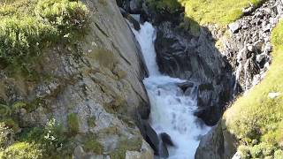 Wasserfall Philosophische Bildwanderung Franz Senn Hütte Neustift in Tirol Stubaital Österrei [upl. by Ietta]