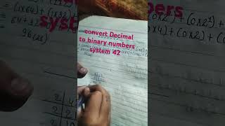 Decimal to binary system [upl. by Daukas]