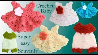 Como tejer a Crochet paso a paso souvenir vestidos y enterizos tejido tallermanualperu [upl. by Candace]