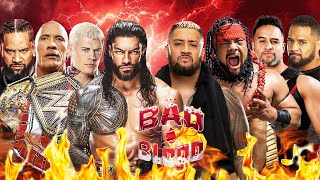 Roman Reigns Cody Rhodes The Rock Jimmy Uso vs Solo Sikoa Jacob Fatu Tama Tonga Tonga Loa  Team OTC [upl. by Kitrak438]