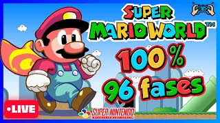 Live Super Mario World Super Nintendo Gameplay 100 96 Fases Até Zerar [upl. by Susann337]