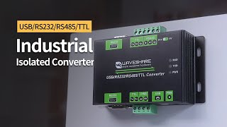 Industrial converter Isolated MultiBus USB  RS232  RS485  TTL communication [upl. by Eednyl323]