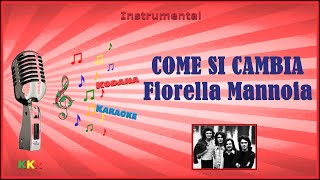 Come si cambia  Fiorella Mannoia  Karaoke Instrumental Kodana Karaoke [upl. by Ern]