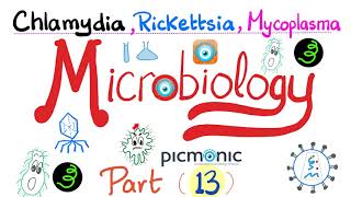 Microbiology  Picmonic  Chlamydia Rickettsia and Mycoplasma Atypical bacteria  Part 13 [upl. by Evod]