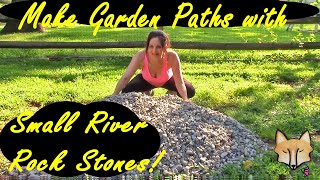 How to Make a Stone Garden Path with Small River Rocks [upl. by Kristine]