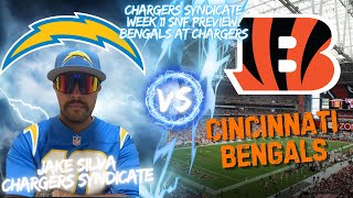 Chargers Syndicate Week 11 SNF Preview Bengals at Chargers [upl. by Mariann]