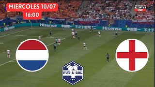 🔴 PAISES BAJOS  INGLATERRA EN VIVO  EUROCOPA FUT AND GOL [upl. by Laroc902]