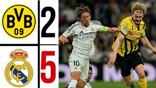 Dortmund vs Real Madrid 25 vinicius Jr hattrick EXTENDED HIGHLIGHTS CHAMPIONS LEAGUE 2025 [upl. by Narej111]